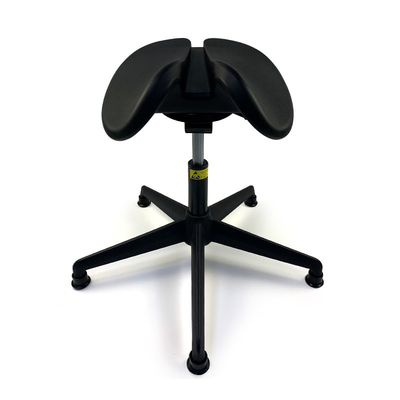 Anti Static Black PU Office Chair Customized Logo Office Lab Chairs With Wheels