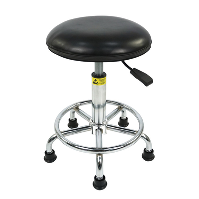 Customizable 20 Inches PU Leather Chair Antistatic Lab Chair 300lbs