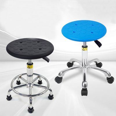 PU ESD Anti Static Office Chair With Aluminum Base For Industry Garage Institution Bar