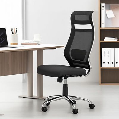 Modern Style Ergonomic PU Office Chair with Adjustable Height and Lumbar Support for Indoor Use