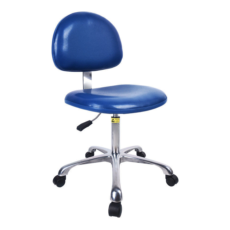 Lab Stool Yellow Color Filling Finish PU Science Lab Stools Anti Esd Medical Saddle Stool