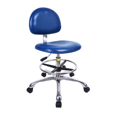 Lab And Industry PU Leather Chair With Adjustable Backrest And ESD Protection