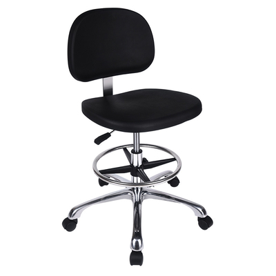 Adjustable Industrial Anti Static Chairs Lab Custom PU Leather Chairs For Laboratory