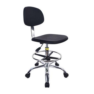 Adjustable Industrial Anti Static Chairs Lab Custom PU Leather Chairs For Laboratory