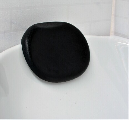 Custom Made Black Polyurethane Foam Pillow Bath Accessories Luxury Bath Pillow For Bathroom