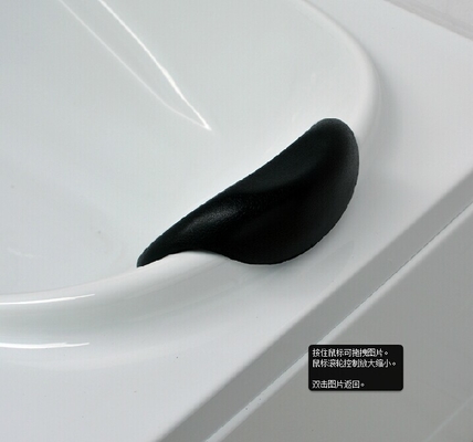 Custom Made Black Polyurethane Foam Pillow Bath Accessories Luxury Bath Pillow For Bathroom