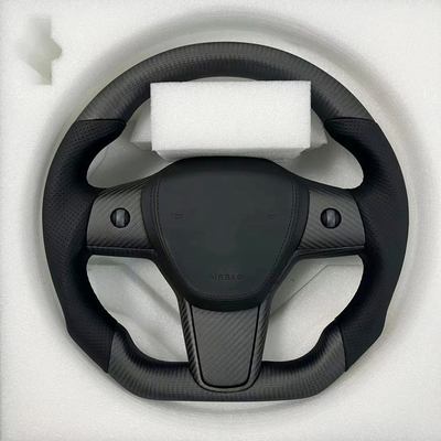 OEM ODM PU Steering Wheel Real Carbon Fiber Custom Racing Steering Wheels