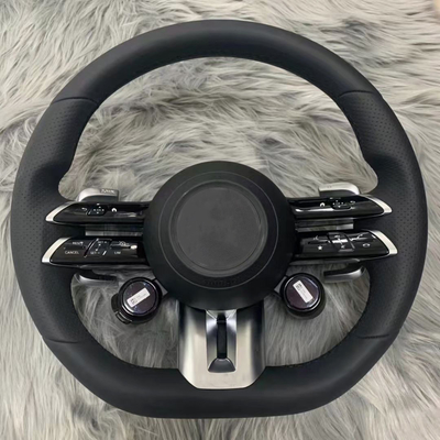 Ergonomic Round PU Steering Wheel Race Wheel For Car Modification Production