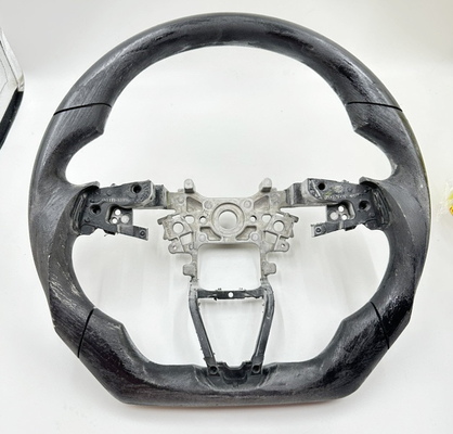 Black SGS PU Steering Wheel Golf Car Steering Wheel Magnesium Alloy