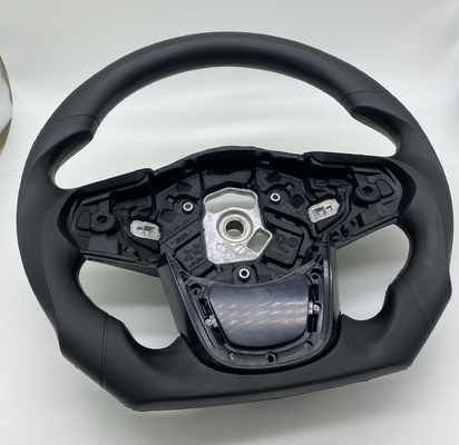 Black SGS PU Steering Wheel Golf Car Steering Wheel Magnesium Alloy