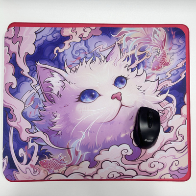 OEM CMYK Imprinting PU Foaming Mats Non Slip Gaming Mat For Desk