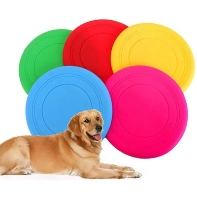 Custom Polyurethane PU Foam Pet Training Flying Saucer Soft Frisbee Toy For Dog