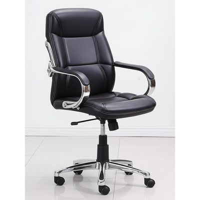 25.5 inch PU Office Chair with 300 Lbs Weight Capacity and 18 Inches Seat Depth for Comfortable Indoor Use