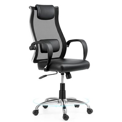 Modern Style PU Office Chair with Smooth Caster Wheels for Indoor Use and Ergonomic Support